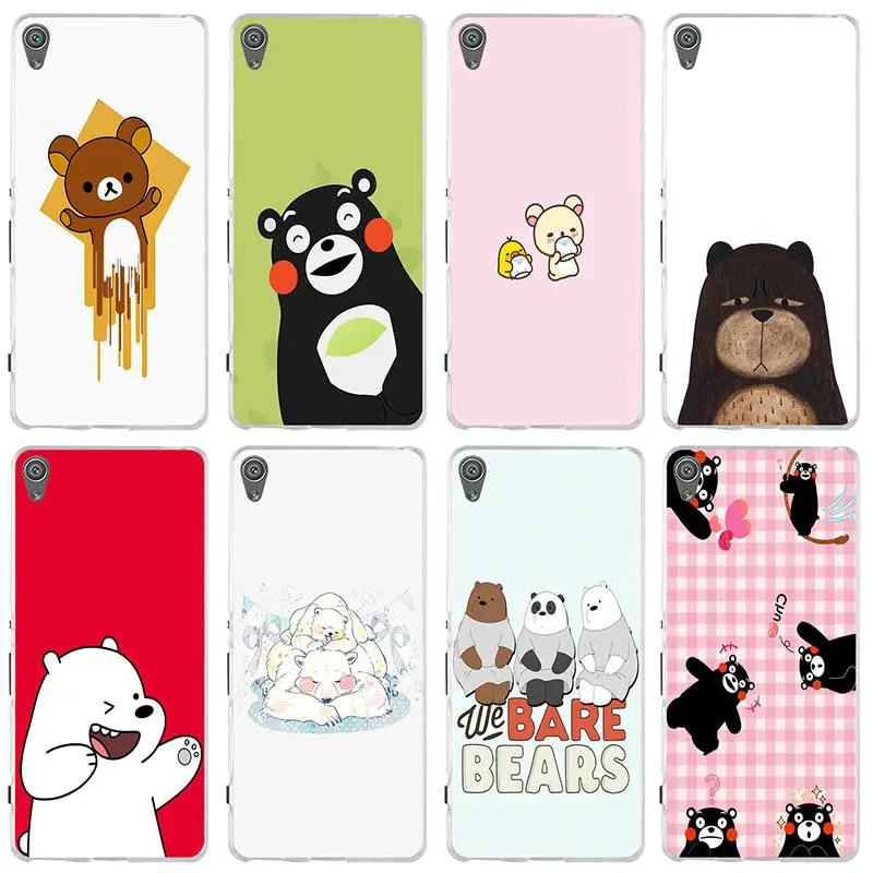 Милые мягкие чехлы из ТПУ с принтом We Bare Bear для Sony Xperia E3 E5 T3 M2 M4 M5 XA XZ Z1 Z2 Z3 Z4 Z5