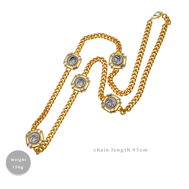 Винтажное ожерелье с портретом аморота золотого цвета|fashion necklace|necklace fashionvintage