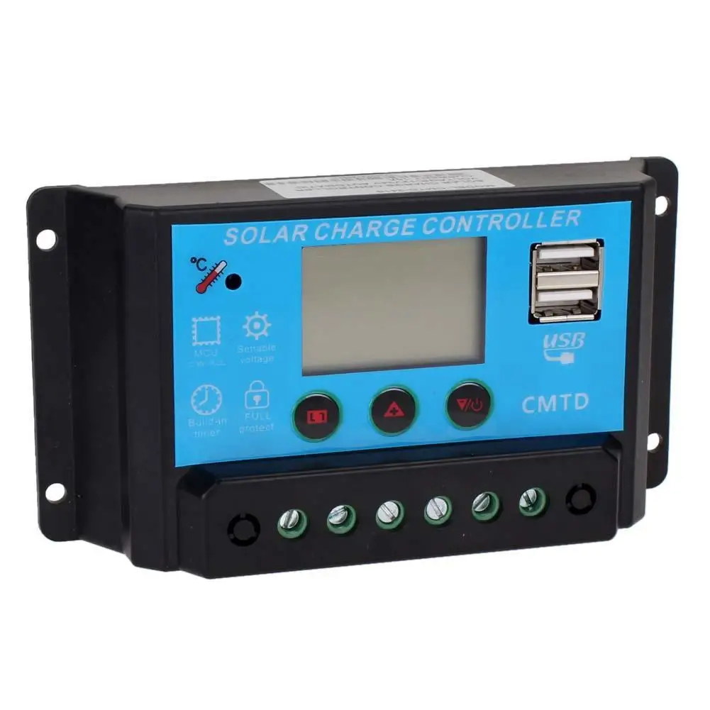 USB / DC 12V/24V Output Charging Port 20A Solar Panel Battery Regulator Charge Controller Charger for Home | Обустройство дома