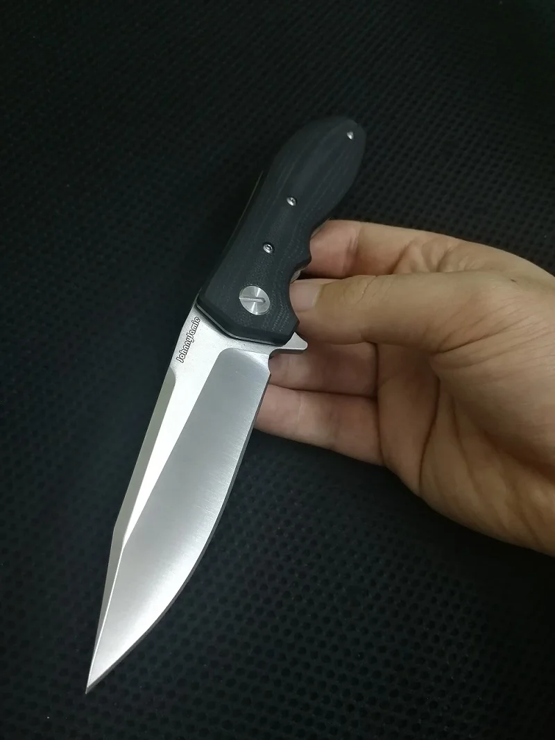 Фирма jonnyjamic, дизайн, военная модель, 5 складных ножей, черный, G10, ручка D2, стальное лезвие, тактические инструменты для выживания, кемпинга, нож s