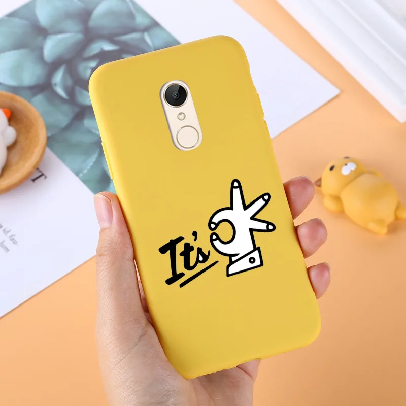 Мягкий чехол из ТПУ для Xiaomi Redmi 5, чехол для Xiaomi Redmi 5 Plus, мягкий силиконовый чехол с рисунком для задней панели телефона, чехол для Redmi 5/5 Plus, чехол s