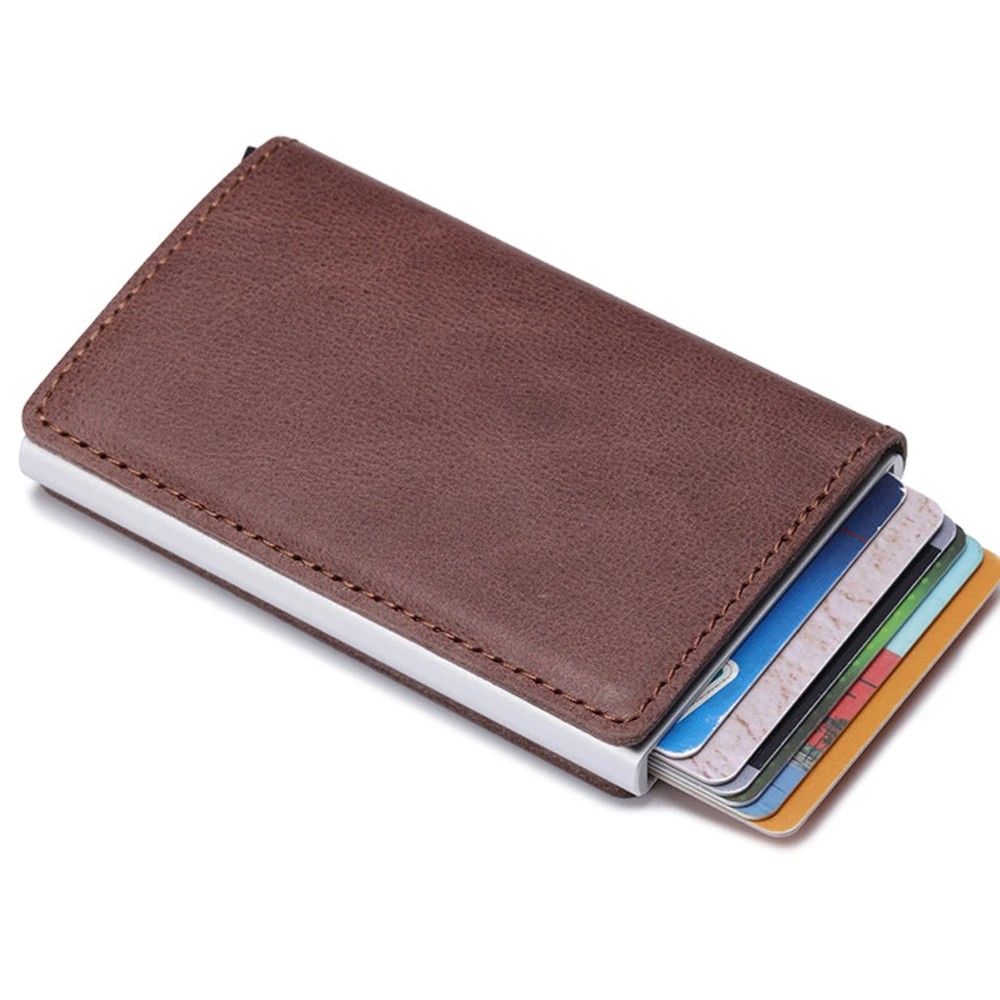 Мужской держатель для Карт RFID алюминиевый сплав кредитных карт 2020 новейший