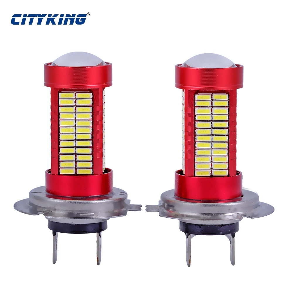 1 x H7 светодиодный высокое Мощность светильник для h4 h7 4014 106SMD туман