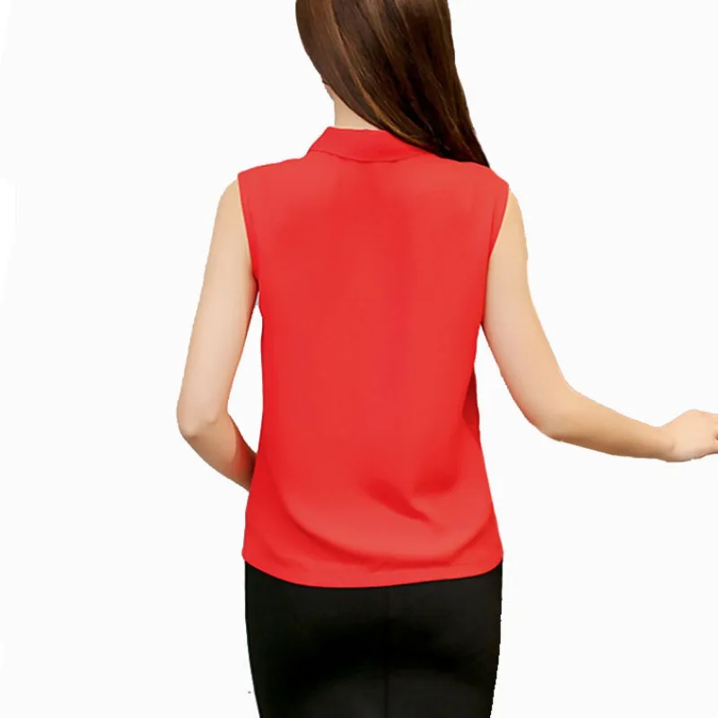 Летняя женская блузка рубашки модная свежая однотонная повседневная рубашка без