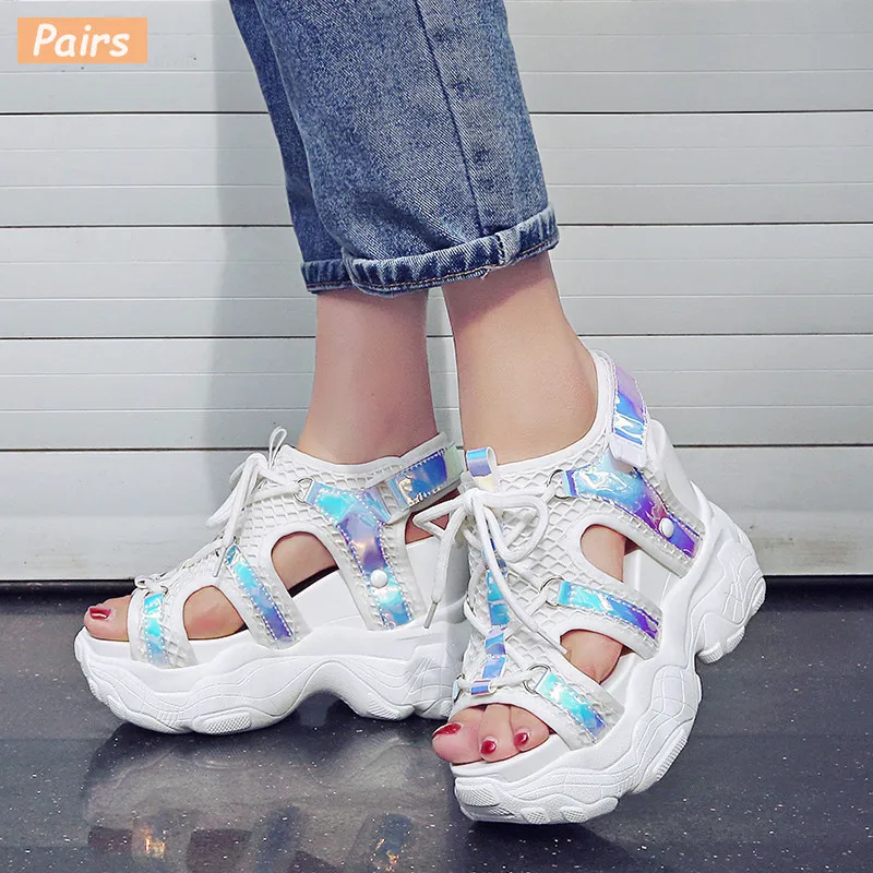 2019 женские босоножки Желтая Летняя женская прогулочная обувь модные