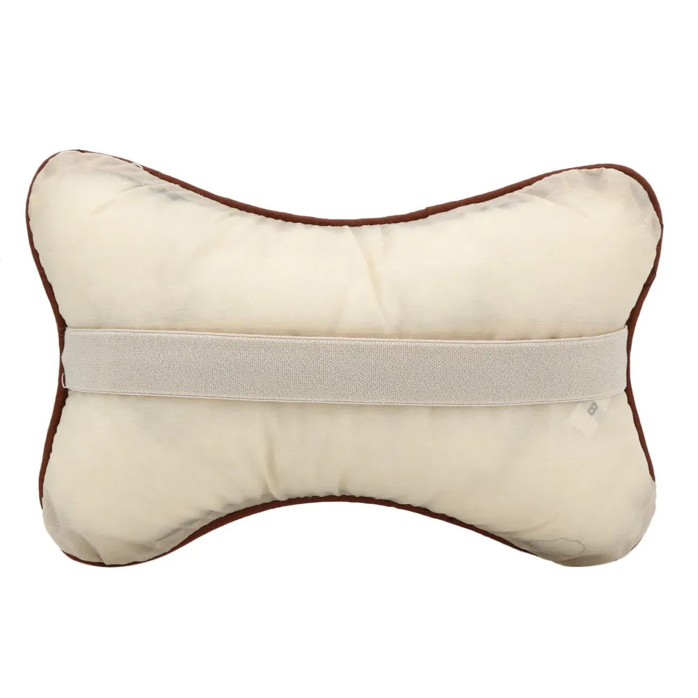 2pcs Leather Pp Cotton Car Headrest Neck Cushion Pillow For Benz A Amg B E C S Glass Cla Gla Cls Gle Glc C63s A45 | Автомобили и