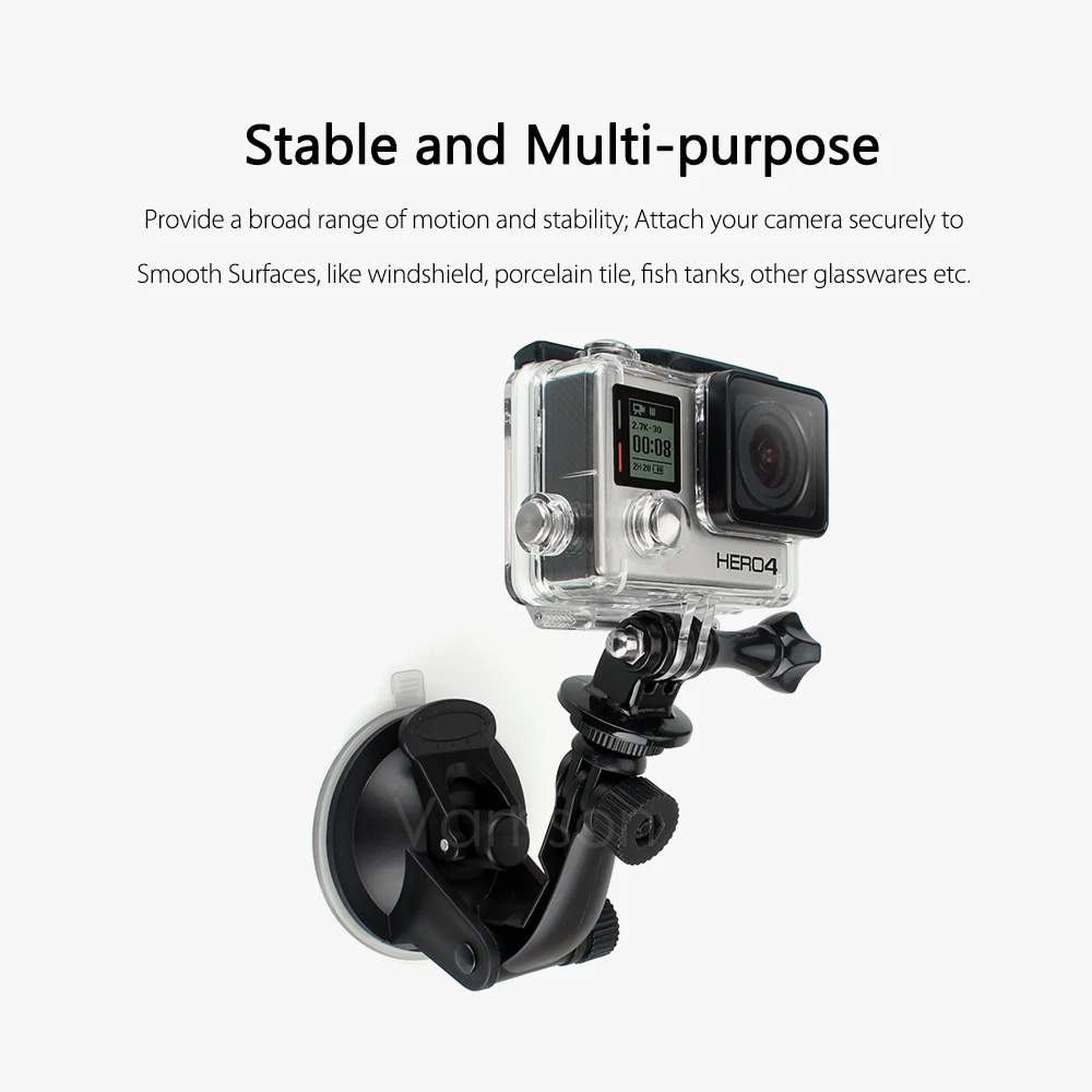 Аксессуары Vamson для Go Pro 7 см автомобильное крепление на присоске Штатив с