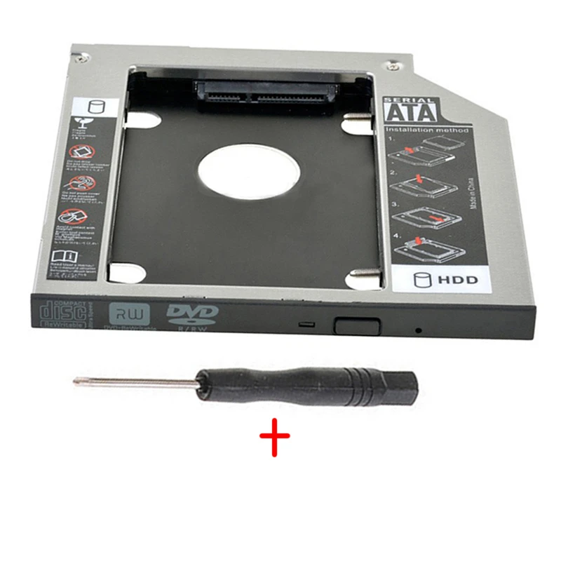 2 й жесткий диск HDD SSD чехол Tray Caddy Adapter для ASUS ROG G551JW G551JX G751JL Series CN215D|Жёсткие диски и