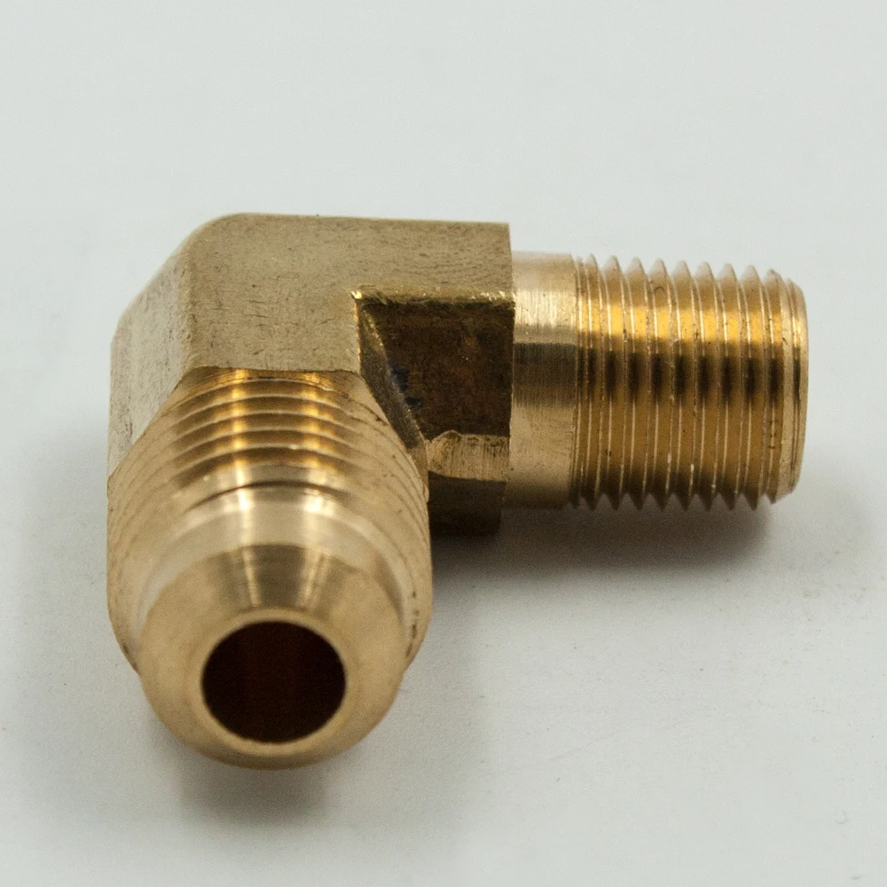 2 шт латунный расклешенный трубчатый фитинг 90 градусов колено SAE 45 обезжириватель