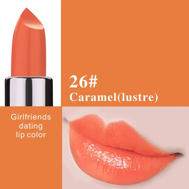 26 Lipstick HENLICS ясно Увлажняющий помада Batom влажный рисунок помада Долгое составляют помада - Цвет: 26 Lipstick