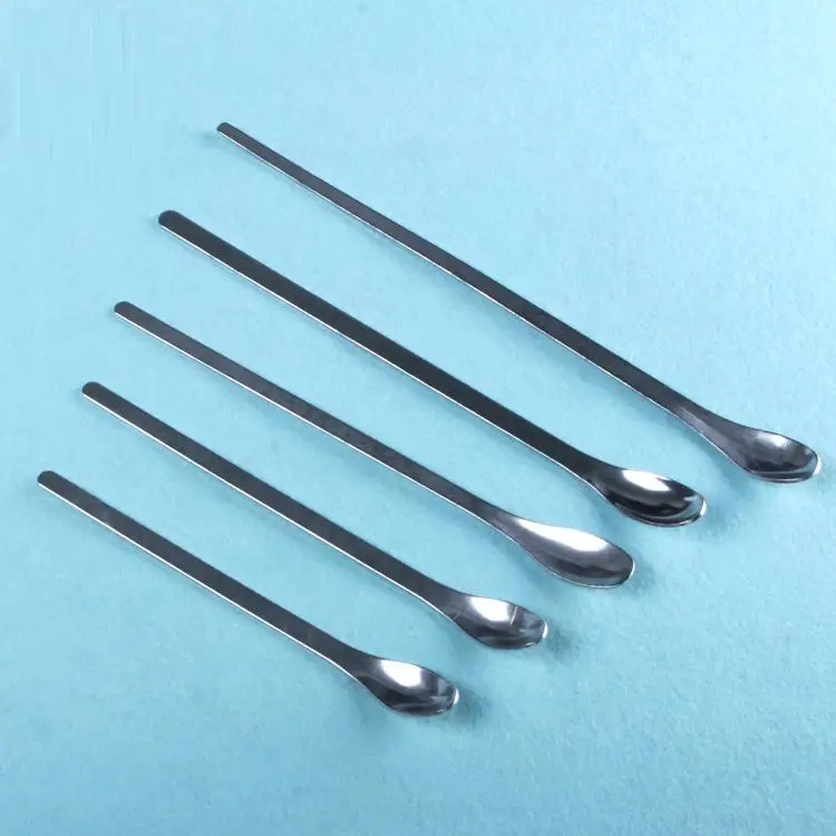 

High quality stainless steel single sample spoon medicine spoon Free shipping