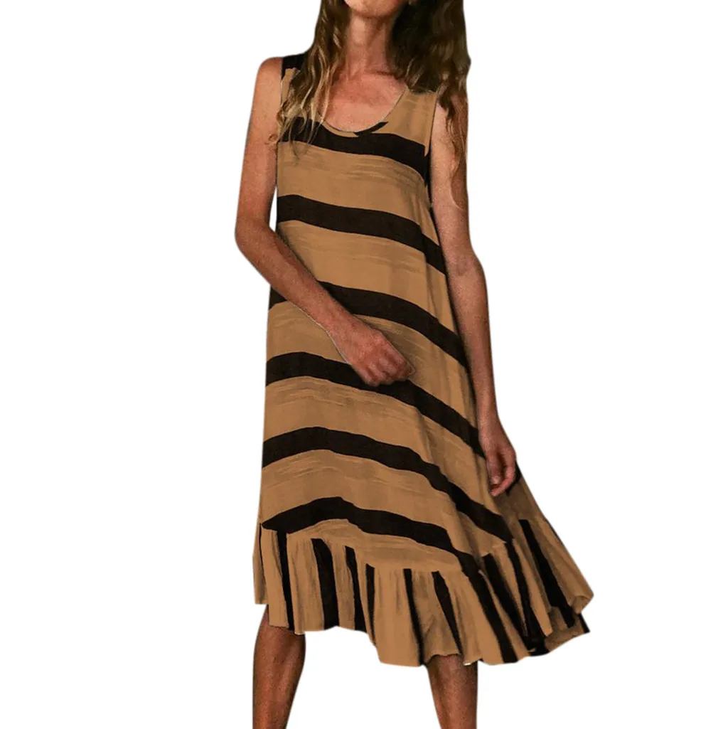 Бесплатная Страусиная Новинка Плюс Размер Свободное женское платье из