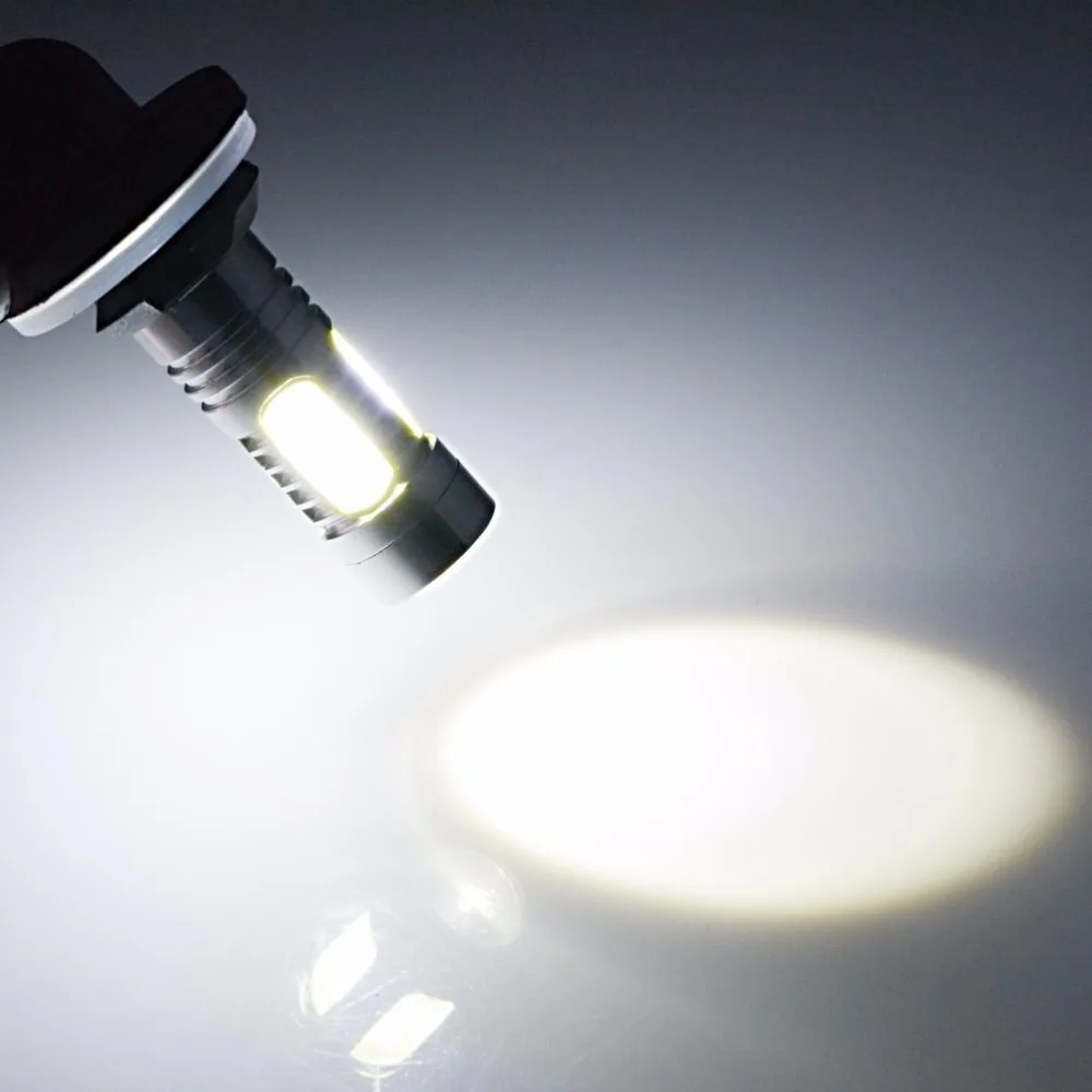 2 шт./лот 11 Вт H27 881 880 889 890CREE XP-E Q5 4-COB LED объектив для проектора автомобиля DRL