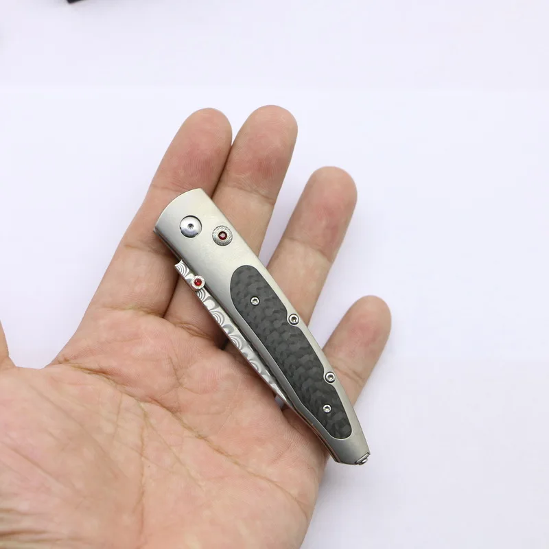 Складной нож William Генри Gentac B30 практичный Карманный резец из Дамасского лезвия
