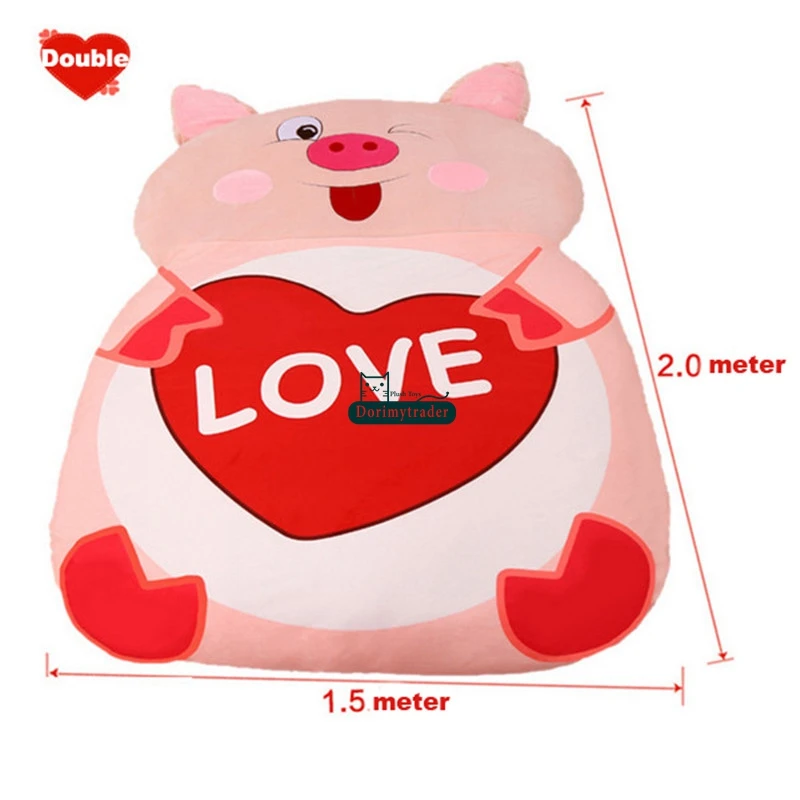 Дориа Трейдер мультфильм животных Свинья Bean Bag плюшевые мягкие McDull спальный
