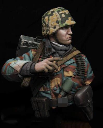 1/10 бюст полимерный строительный комплект MG Gunner