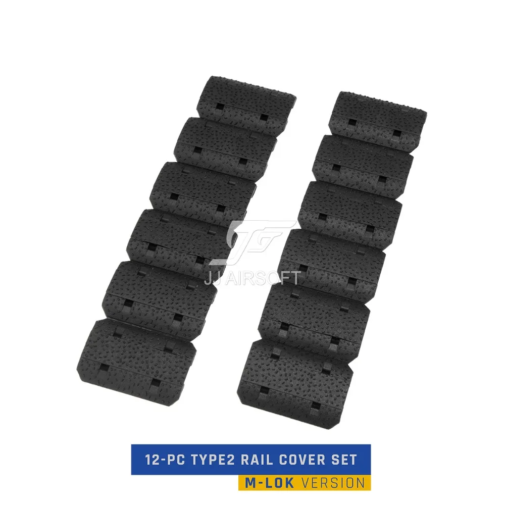 Страйкбол Тактический 12 шт Type2 MLOK M LOK Handguard handstop ручной стоп рельсовый Чехол Набор