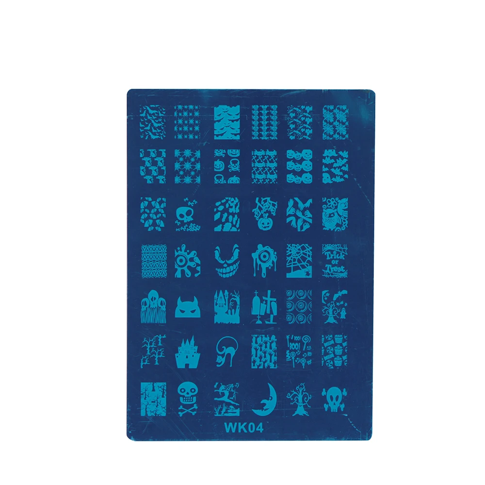 Elecool 10 видов конструкций новогодний образ лак для ногтей штамповки ногтей Stamp Шаблоны штамп печати Трафареты пластинки для ногтей ногти инструменты