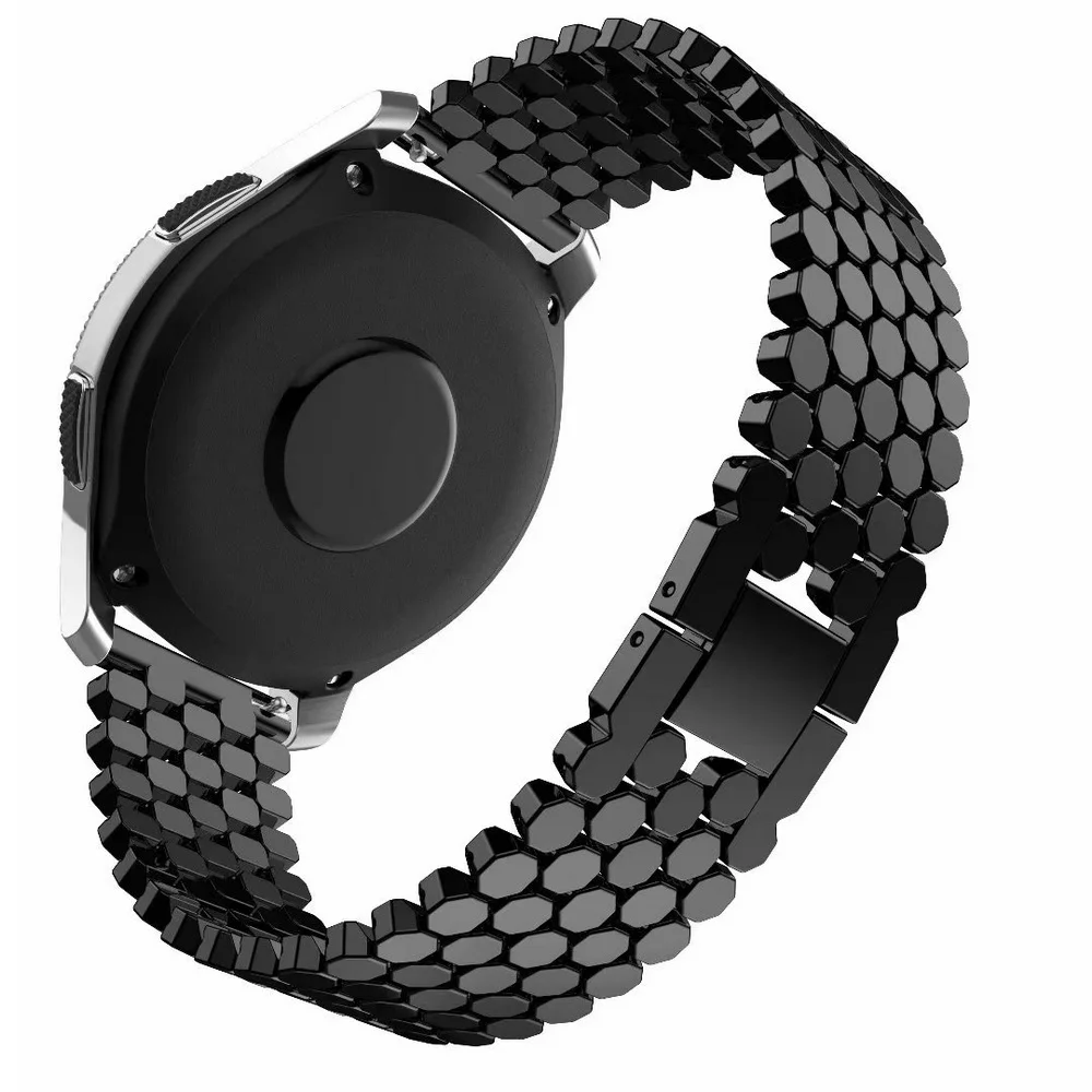 

neway 22mm Metal Stainless Steel Solid Watch Band For Samsung Gear S3 Frontier / Classic Strap with Hook Buckle huawei watch2