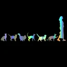 Наклейка для автомобиля, 3D, 22,9*8,9 см, виниловые наклейки с изображением женщины-кошки, JDM, аксессуары для стайлинга автомобилей и мотоциклов