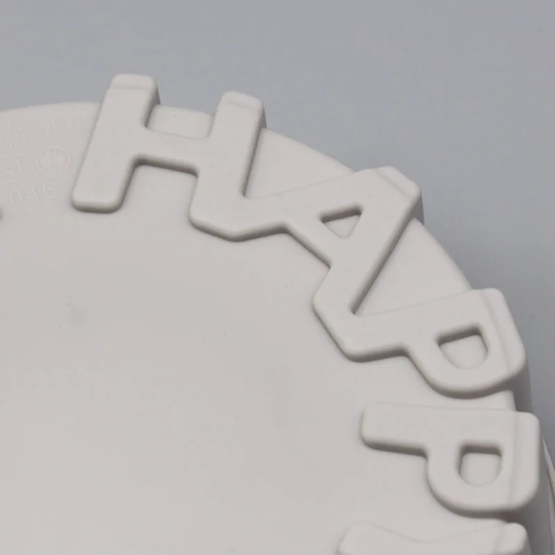 BAYCHEER 3D Silicone Cake Mold &quotHAPPY BIRTHDAY&quot Letters Decorating Tools Baking Pan Round Shape Molds | Дом и сад