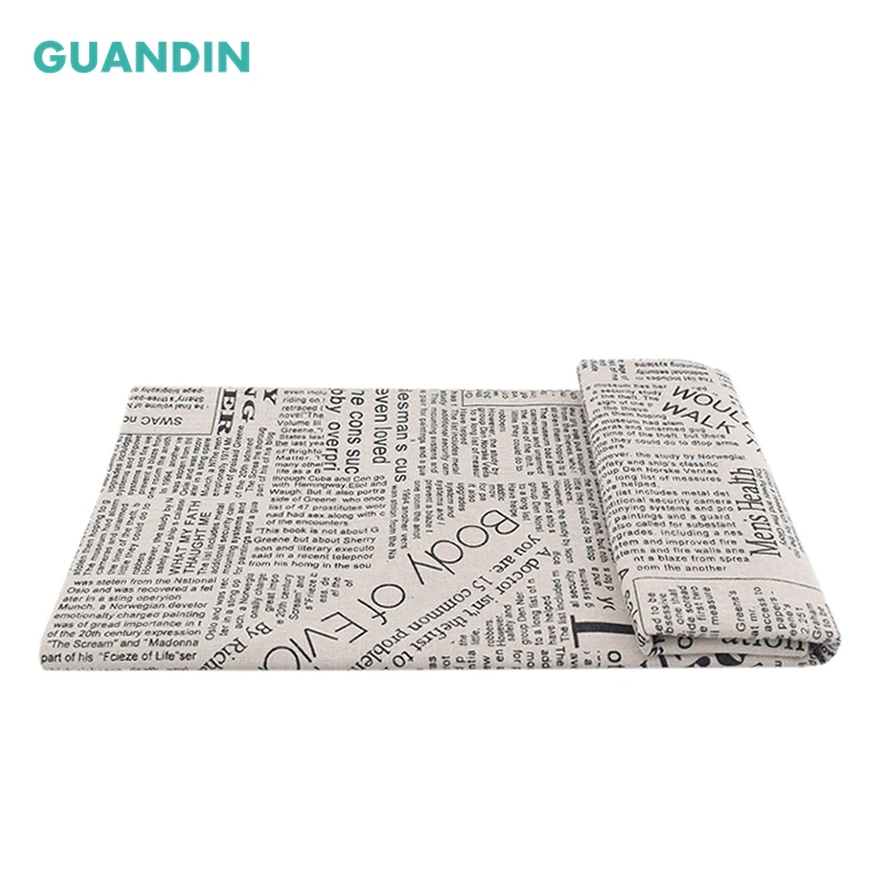 GUANDIN 100*145 см печать газет хлопчатобумажная льняная ткань для сделай сам квилтинг