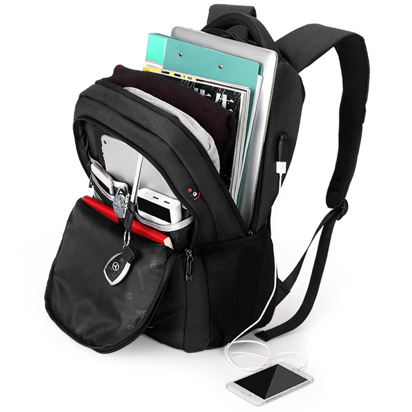 Новинка 2019 мужской рюкзак из водонепроницаемого материала Оксфорд однотонный