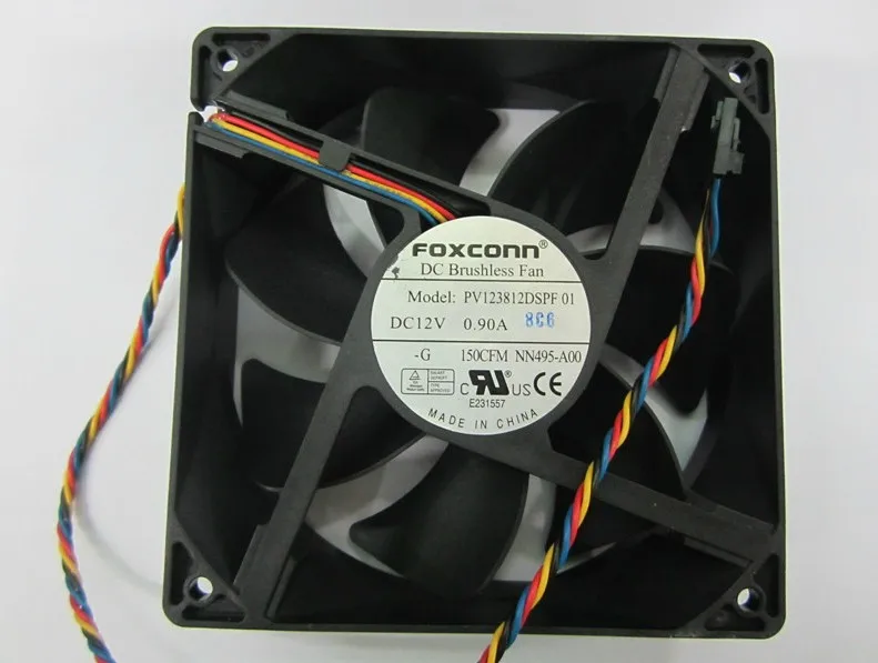 Новый оригинальный вентилятор охлаждения FOXCONN 12 см В 0.90A PV123812DSPF 01 120*120*38 мм |