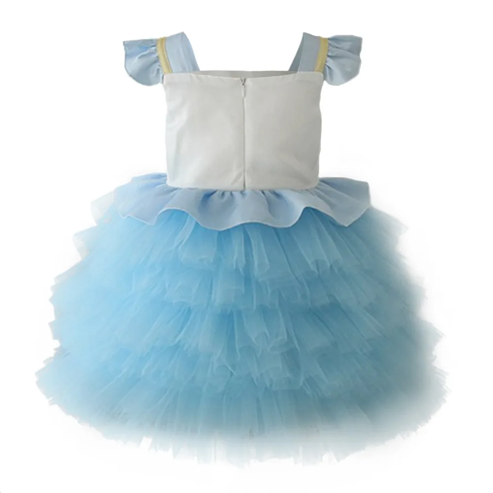 Милое детское платье с единорогом для девочек Цветочное на день рождения