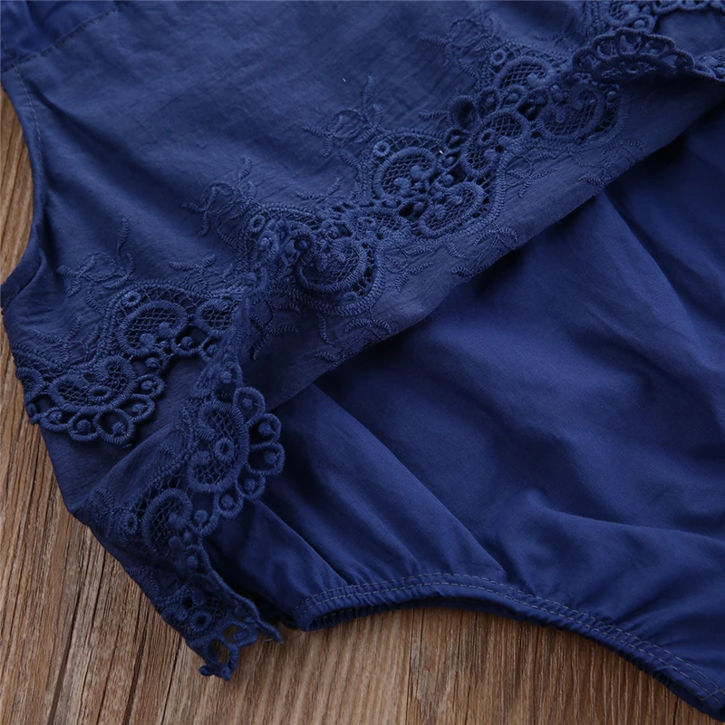 Лето 2019 детская одежда боди для новорожденных девочек кружевной комбинезон