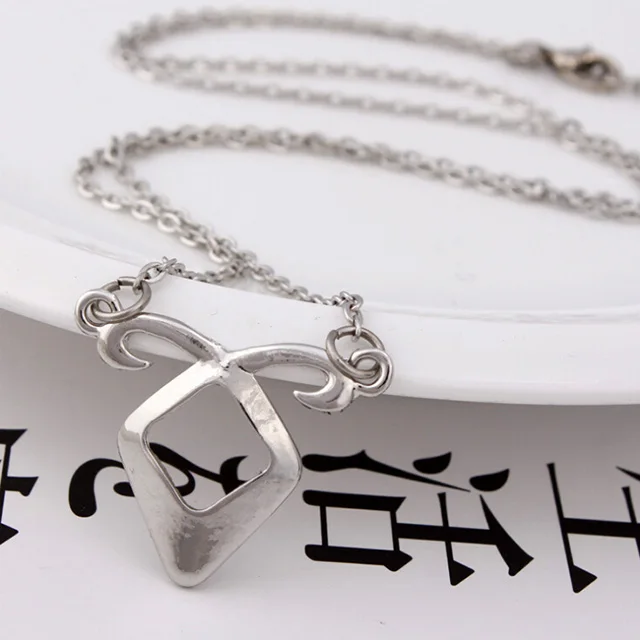 Косплэй Jewelry Красота подарок серебряный Цвет Ангел Мощность Колье цепи кулон