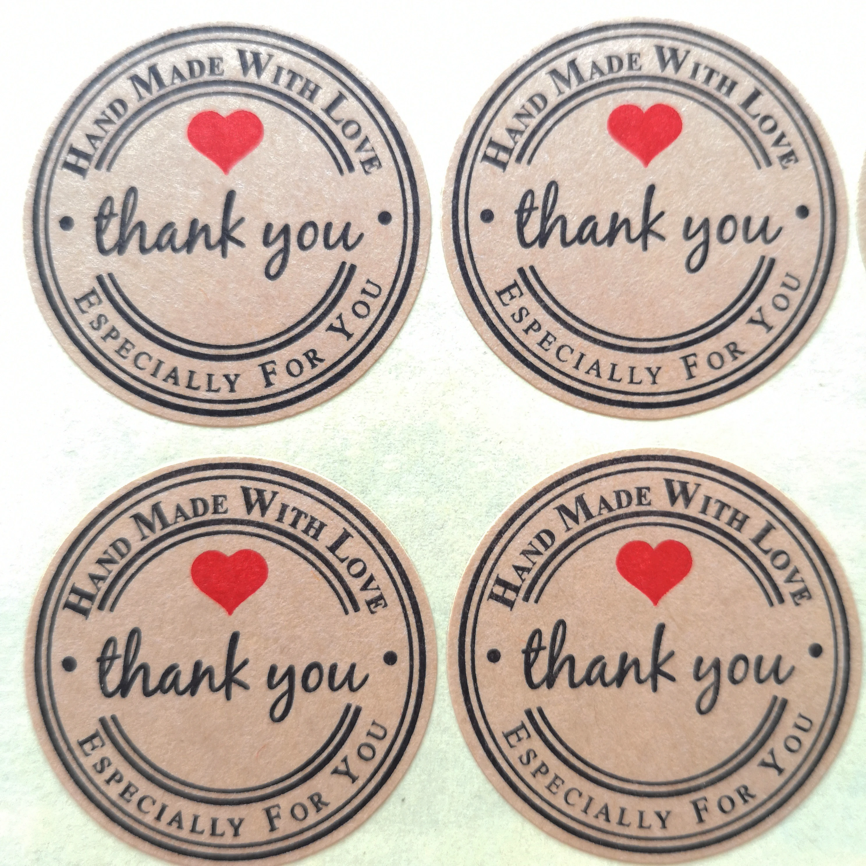 3600 stickers/lot 38mm round LOVE THANK YOU Self-adhesive craft paper sealing label sticker, Item No.TK20