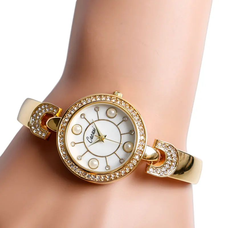 Женщины Часы Классические Хрустальные Браслет Мода Элегантные Сплава Дамы