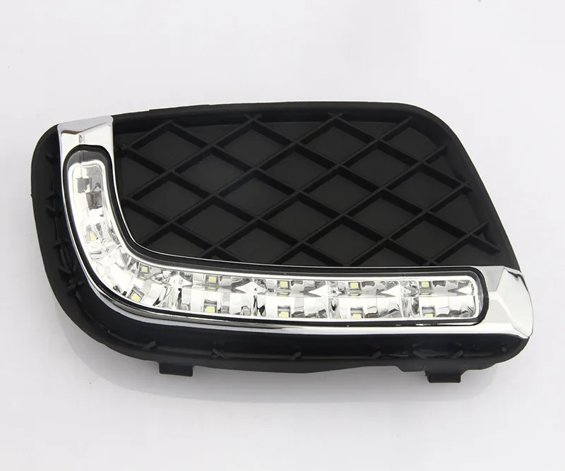 Автомобильные мигалки 2 шт. DRL для Mercedes Benz Smart fortwo 2008 2009 2010 2011 дневные ходовые огни Противотуманные фары крышка автомобиля Стайлинг