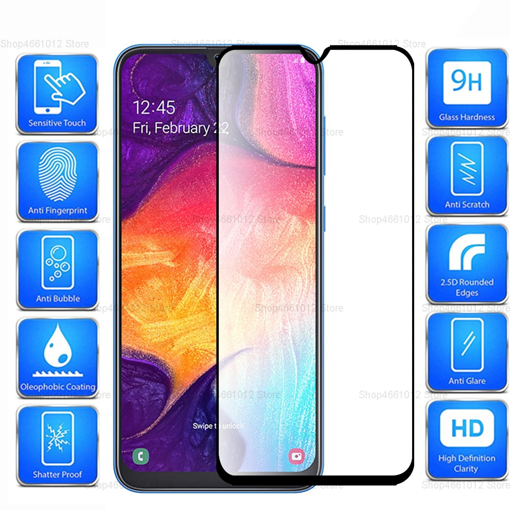 Защитное стекло для Samsung Galaxy A50 A40 A30 Защитная пленка экрана закаленное на sumsung galax a