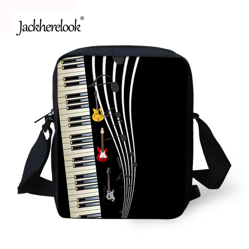Jackhereluk/маленькие мужские сумки для фортепиано с музыкальным узором мессенджеры