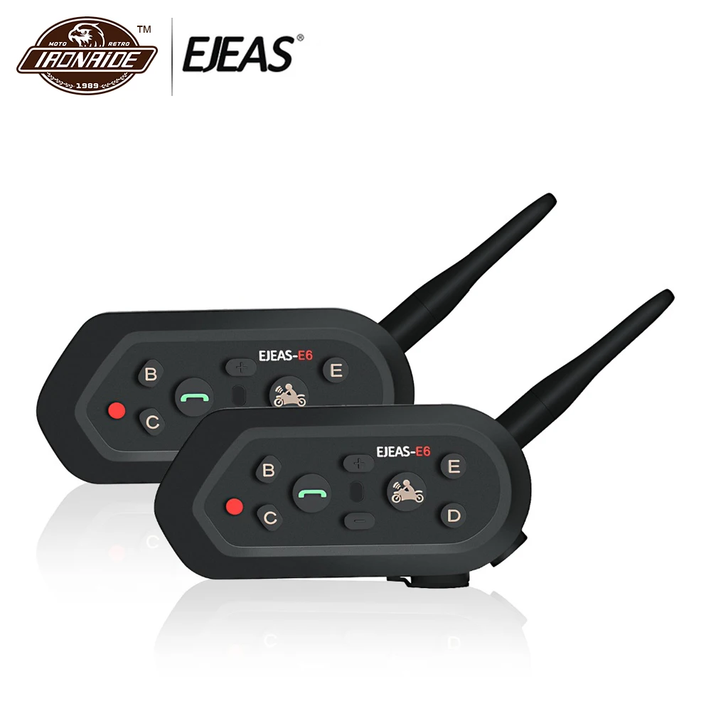 EJEAS 1200 м мотоциклетный шлем Интерком мото система Vox Bluetooth Мотоциклетный интерфон