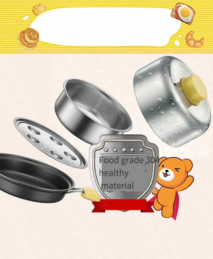 D, автоматическая, 3 в 1, для приготовления завтрака, тостеры, FryingPan, каша, Варка, яичный котел, 6 передач, регулировка с чашей из нержавеющей стали D05Z2