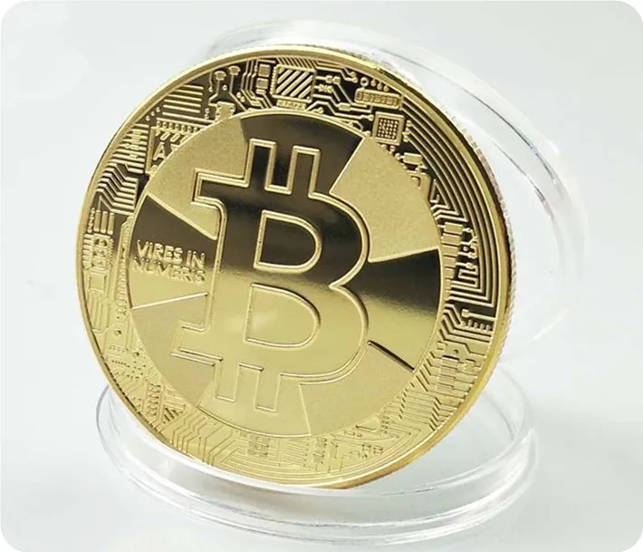 Позолоченные 2017 Биткоин Litecoin рябь тире монеты памятные коллекция