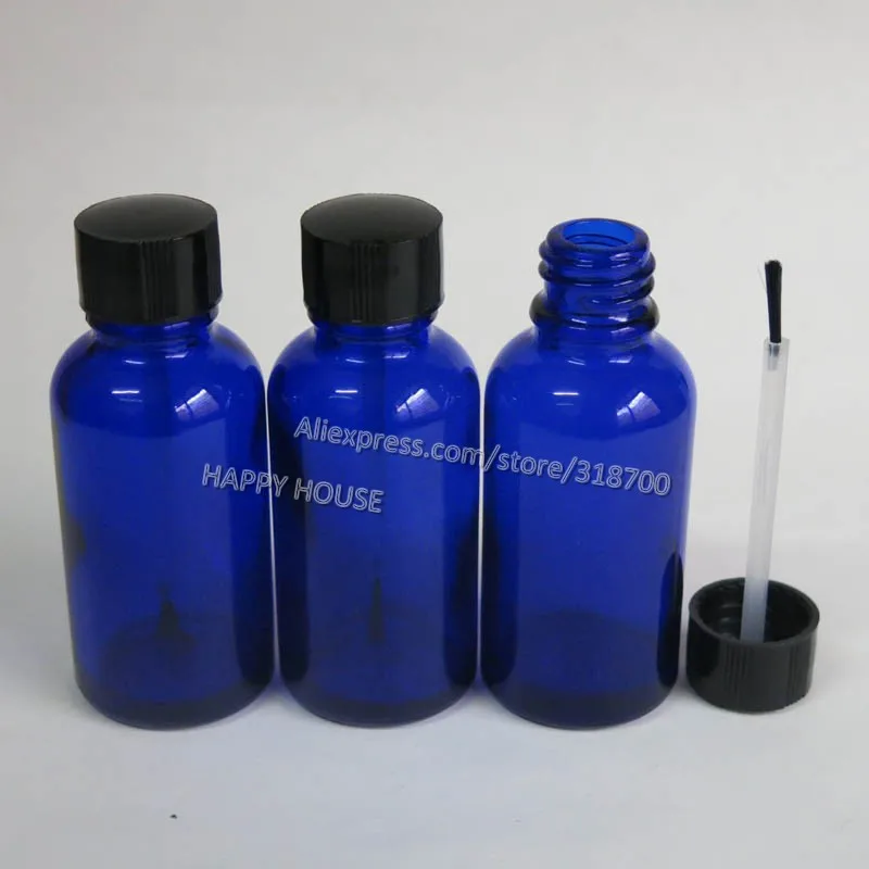 360x30 мл кобальт синий пустой стеклянный лак для ногтей бутылка пластиковая крышка