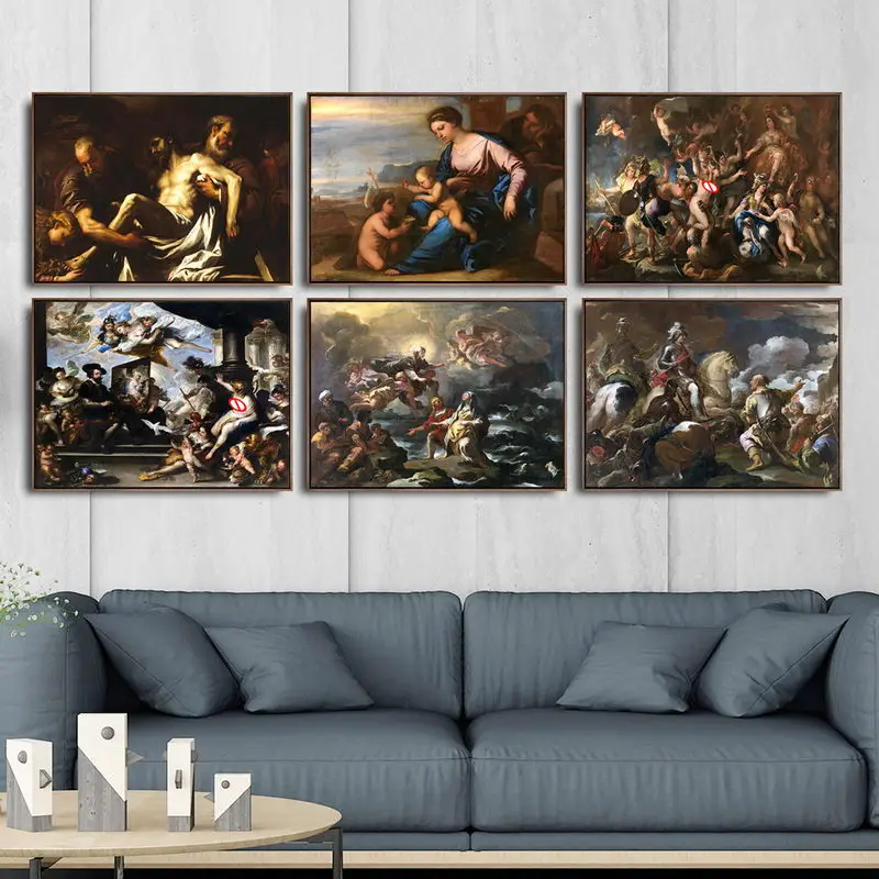 Декор для дома художественные настенные картины гостиной искусственные Италия