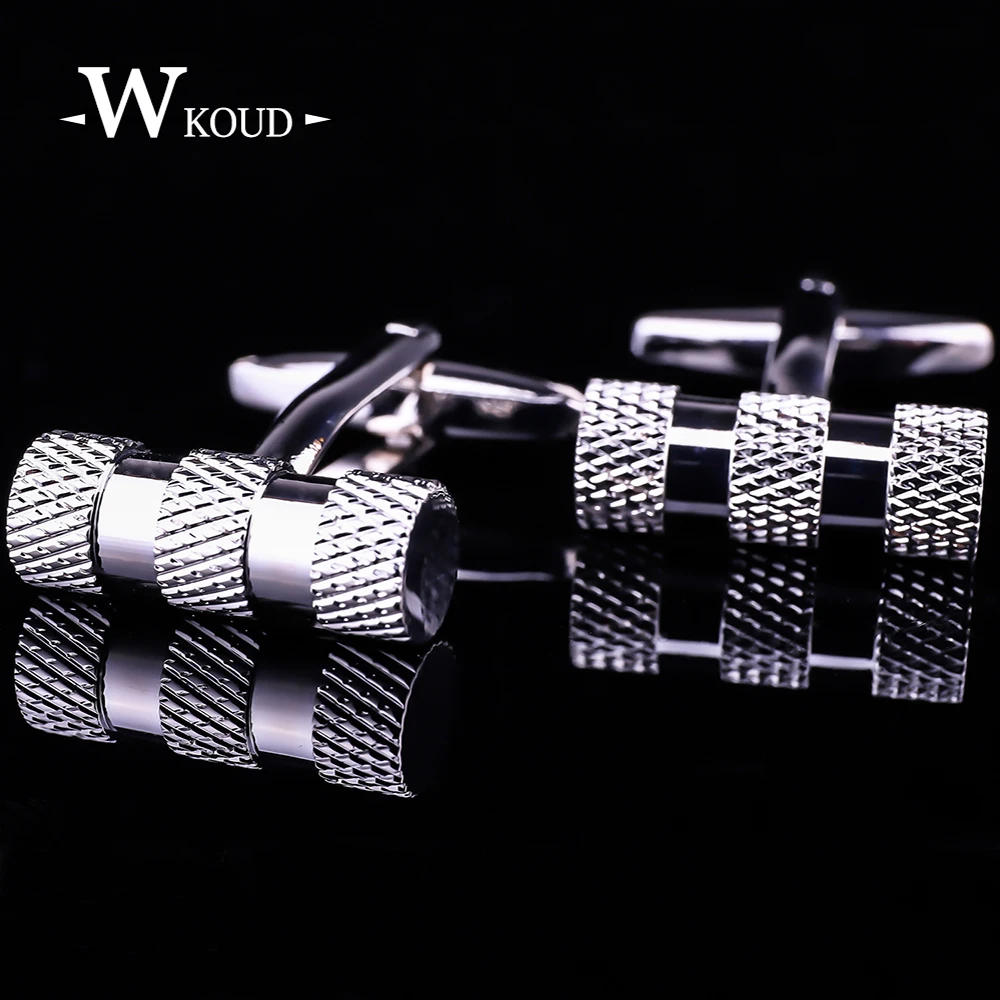 Best sell high quality hammer cufflinks for mens silver metal cylindrical luxury brand French button cuff links party wedding | Украшения и