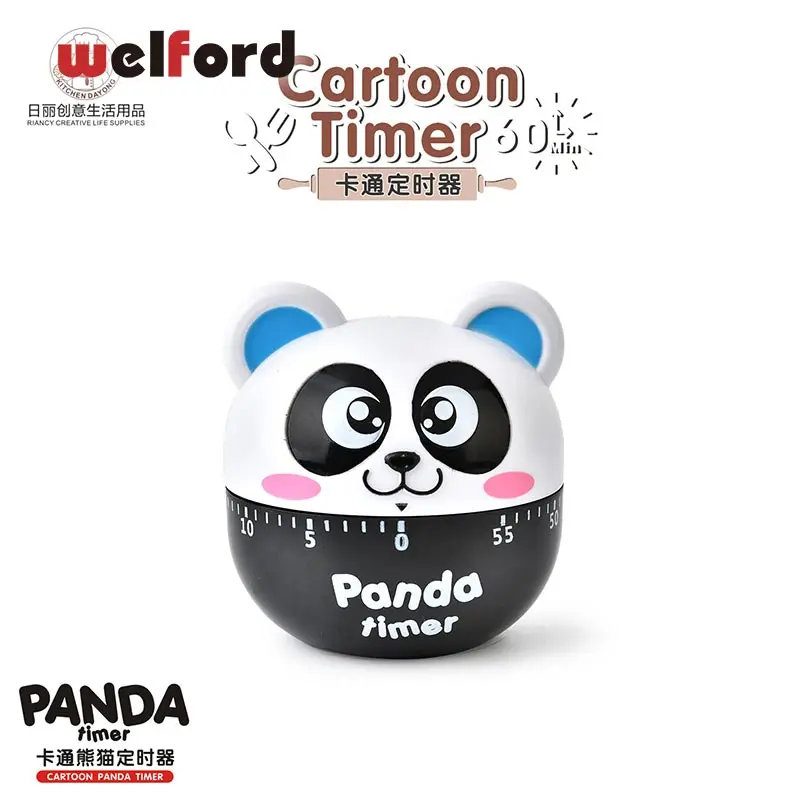 Creative panda Kitchen Timer Stopwatch Cook Reminder Hours Minutes Timing Alarm Clock Mechanical Countdown tool | Дом и сад