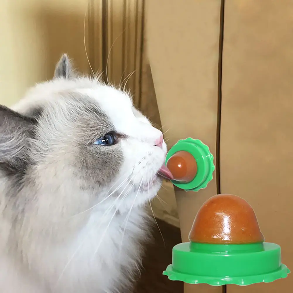 

Healthy Cat Catnip Sugar Cats Snacks Licking Solid Candy Nutrition Energy Ball Toys for Cats Healthy Food Digestion Pet Supplies