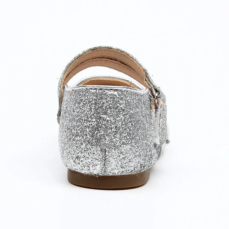 Ботинки детские кожаные на плоской резиновой подошве Размеры 26 30|silver shoes kids|shoes girl