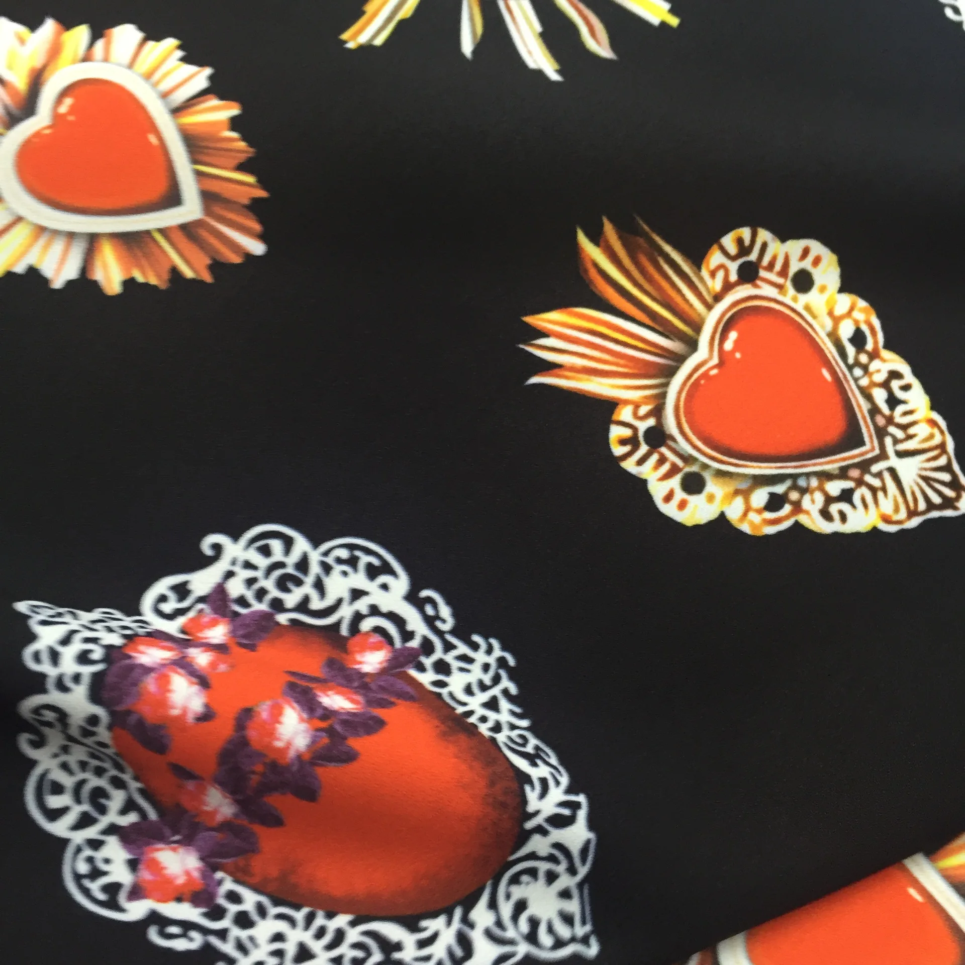 Новинка 148 см широкая цифровая печать ткань весна и лето большая карта шоу модель