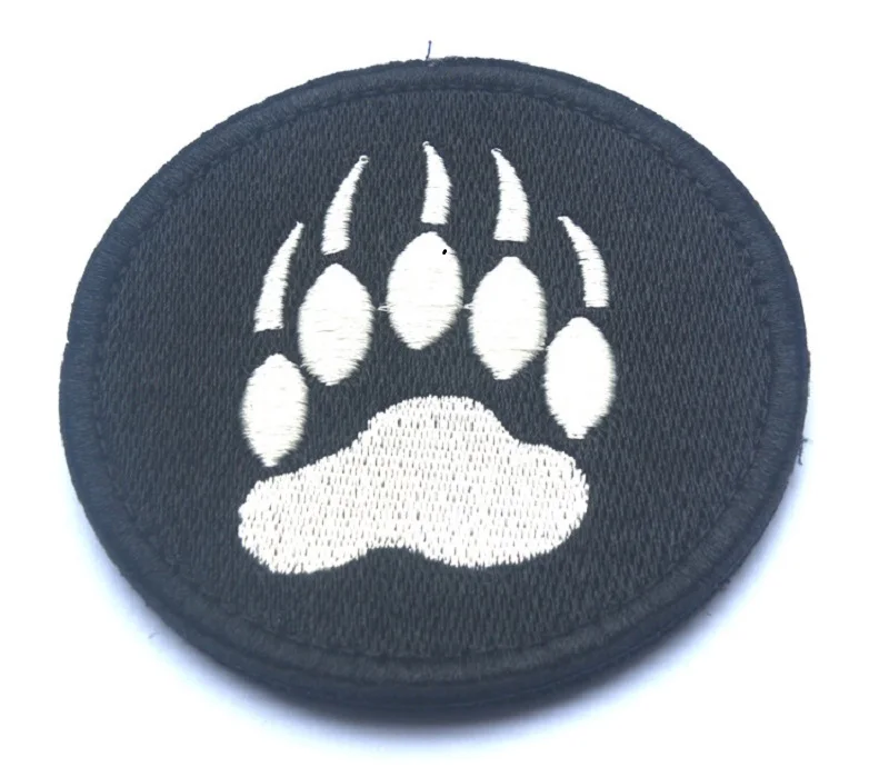 USA OPS BLACK BEAR Paw US FASTENER Tactical K9 DOG CLAW TRACKER SWAT PATCH Badge APPLIQUE | Дом и сад