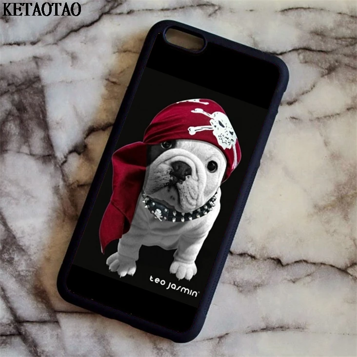 KETAOTAO Teo Jasmin Новый черный чехол для телефона с милой собачкой s iPhone 4S 5C 5S 6 6S 7 8 Plus X
