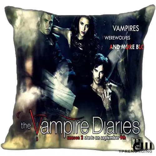 Pillowcase Best Custom The-Vampire-diaries(1)@ 1 Наволочка на подушку, спальня Home Square Наволочка на молнии(одна сторона)#190404-1-19 - Цвет: Pillowcase