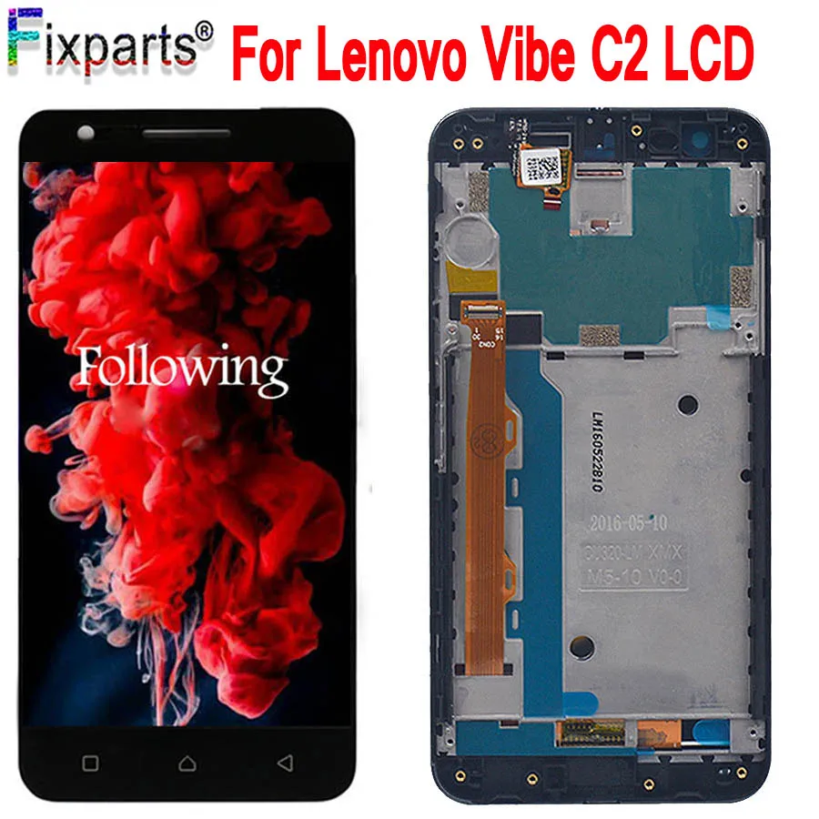 ЖК дисплей и дигитайзер сенсорного экрана в сборе для Lenovo C2 K10a40 / Vibe сменный 5 0
